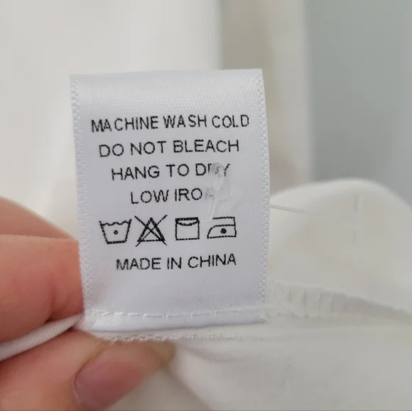 Pomander Place Ashlen Blouse White Size L Flowy Button-Down Top Closet Staple - Picture 12 of 13